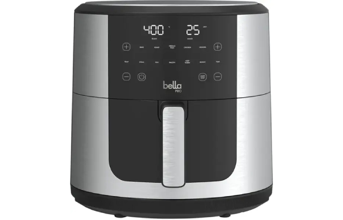 Bella PRO - SmartCrisp 8-qt. Touchscreen Air Fryer - Stainless Steel