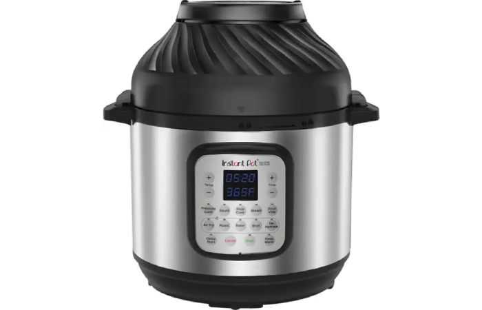 Instant Pot - 8 Quart Duo Crisp 11-in-1 Electric Pressure Cooker with Air Fryer - Stainless Steel_Silver