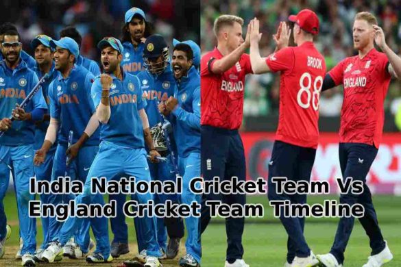 India National Cricket Team Vs England Cricket Team Timeline